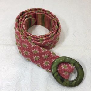 Fruit Punch Designs Multi-Colored Cotton Reversible Belt